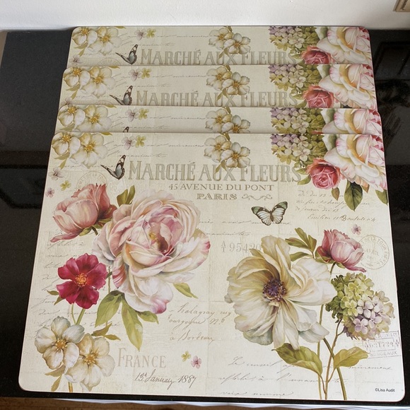 Lisa Audit “Marché aux Fleurs” placemats - Picture 1 of 15